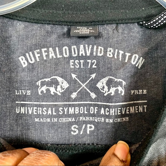 Black long sleeve shirt with faux across shoulders - Picture 6 of 6